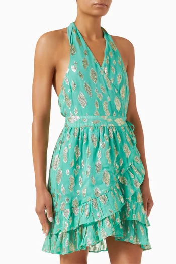 Evie Mini Dress in Jacquard
