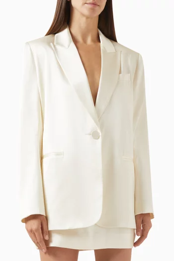 Oversized Blazer in Silk