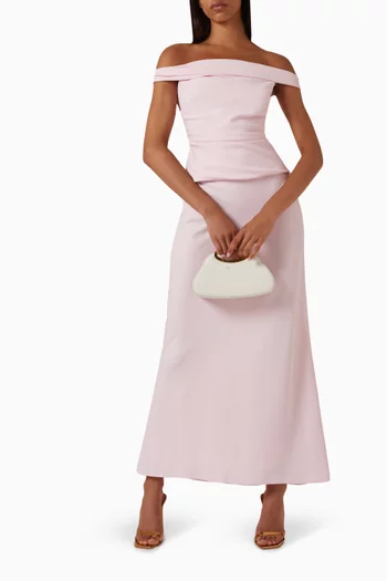 Off-shoulder Top in Crepe