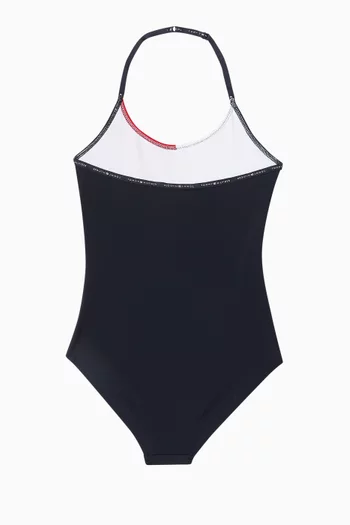 One-Piece Swimsuit in Stretch Recycled Polyester