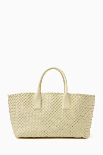 Small Cabat Tote Bag in Intrecciato Leather