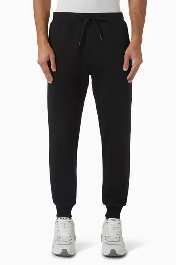 Logo Embroidered Track Pants in Cotton-blend