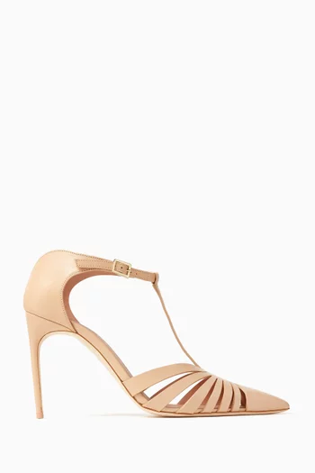 Jennifer 90 Cut-out Pumps in Nappa