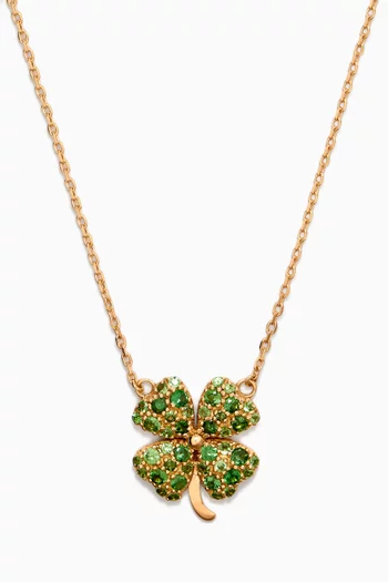 So Precious Luck Emerald Necklace in 18kt Yellow Gold