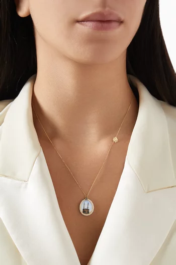 Holy Kaaba Necklace in 18kt Yellow Gold