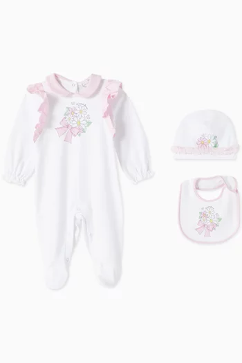 Bouquet 3-piece Gift Set in Cotton