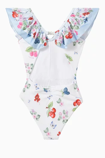Fruit-print One-piece Swimsuit