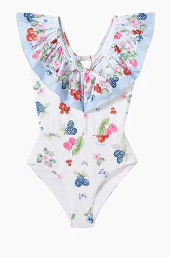 Fruit-print One-piece Swimsuit
