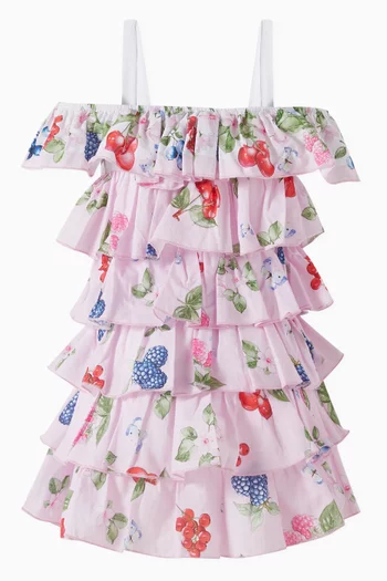 Ruffle Dress in Cotton