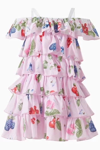 Ruffle Dress in Cotton