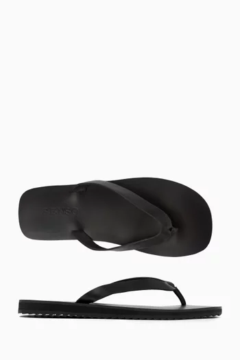 Xeo Flip-flops in Leather & Rubber