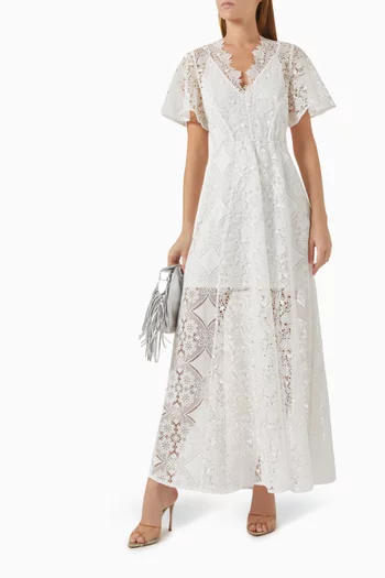 Lace-detail Maxi Dress