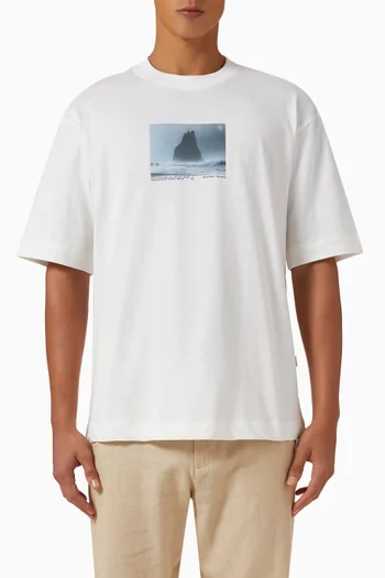 x Nous Vous Printed Crewneck T-shirt in Cotton