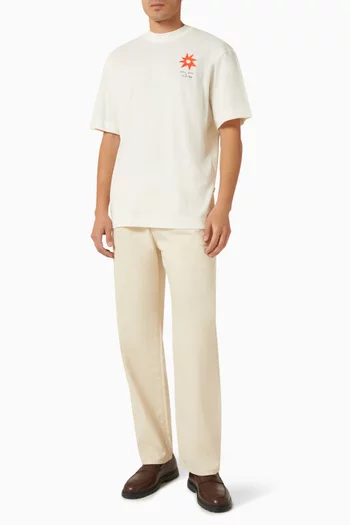 x Nous Vous Printed T-shirt in Organic Cotton-jersey