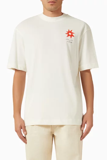x Nous Vous Printed T-shirt in Organic Cotton-jersey
