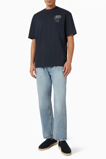 x Nous Vous Printed T-shirt in Organic Cotton-jersey
