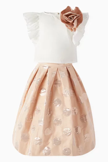 Top & Skirt Set in Taffeta