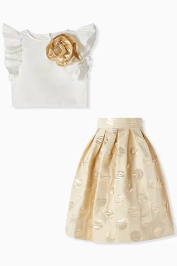 Top & Skirt Set in Taffeta