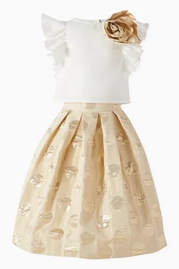 Top & Skirt Set in Taffeta