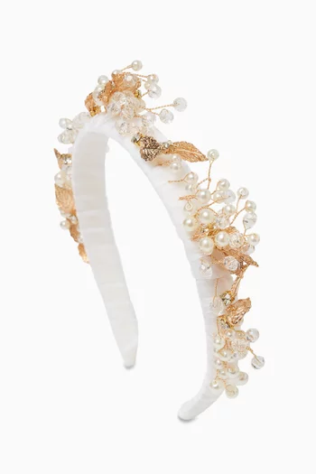 Gold Headband in Velvet