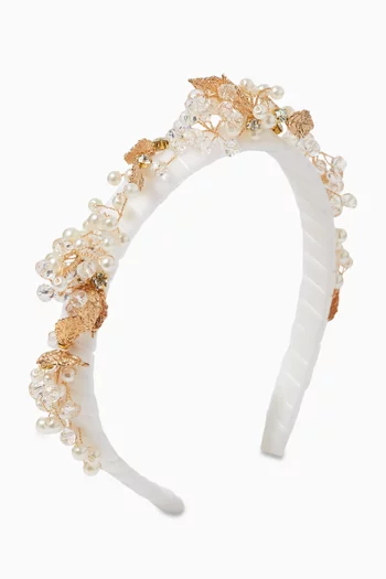 Gold Headband in Velvet