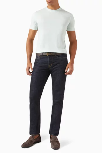 Crewneck T-shirt in Lyocell-blend