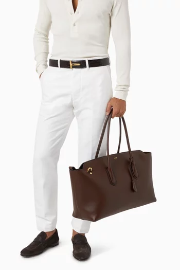 Alexander East West Tote Bag in Leather