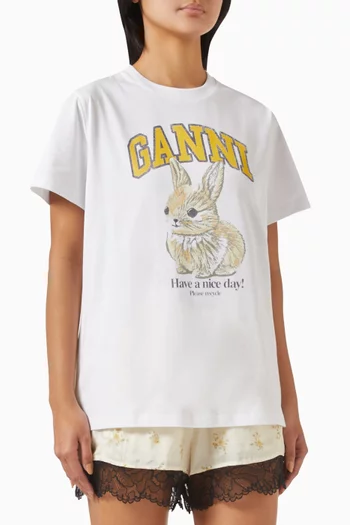 Bunny Relaxed T-shirt in Organic Cotton