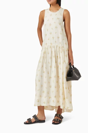 Floral Maxi Dress in Viscose