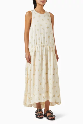 Floral Maxi Dress in Viscose