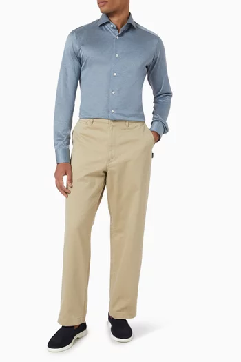 Filo di Scotia Jaquard Shirt in Cotton