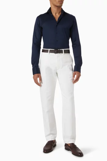 Filo di Scotia Jaquard Shirt in Cotton