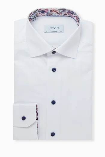 Floral-print Shirt in Signature Twill
