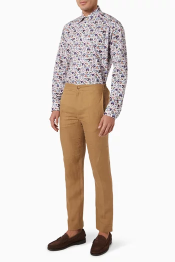 Floral-print Shirt in Signature Twill