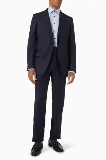 Floral-effect Shirt in Signature Twill