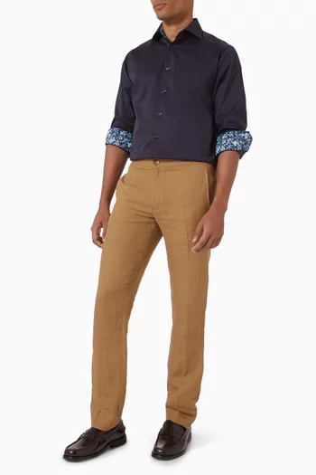 Floral-effect Shirt in Signature Twill