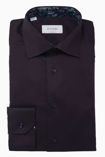 Floral-effect Shirt in Signature Twill