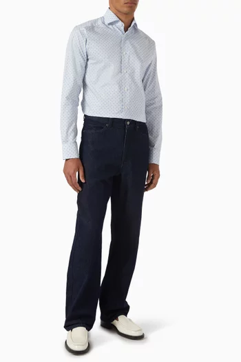 Geometric Shirt in Signature Twill