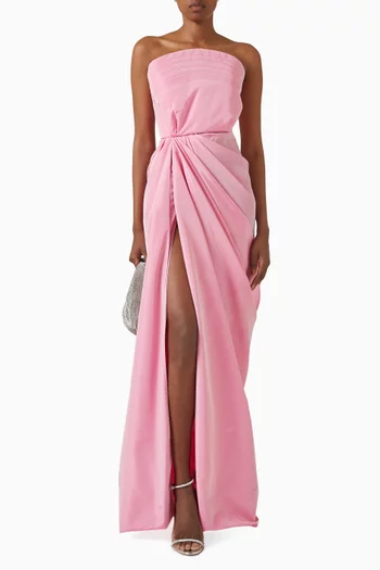 Draped Gown in Taffeta