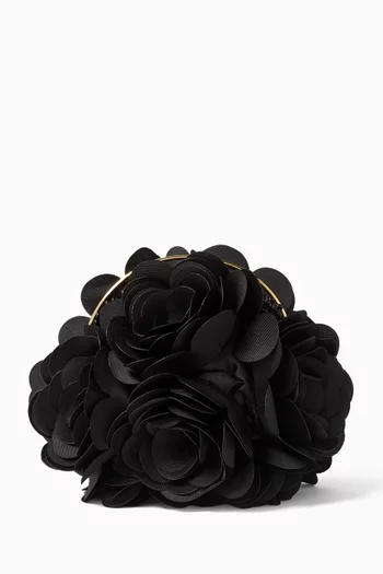 Ruisseau Fleuri Top-handle Bag in Mikado Satin