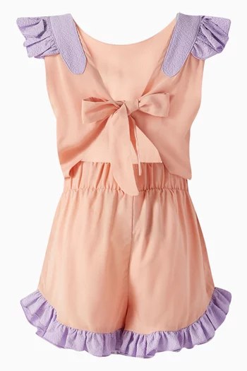 Mexico Swan Playsuit in Cotton