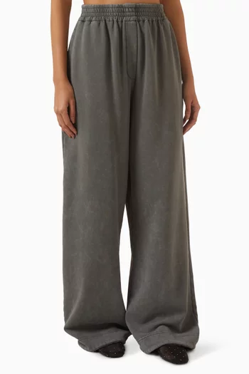 Wide-leg Sweatpants in Japanese Cotton