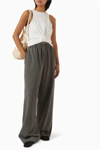 Knot-front Tank Top in Cotton Blend