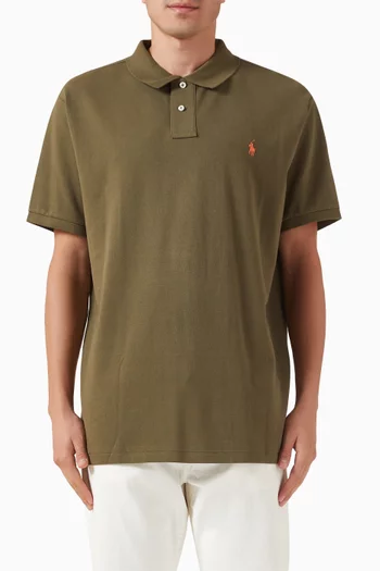 Logo-embroidered T-shirt in Cotton