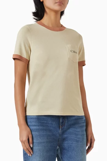 Logo Pocket T-shirt in Cotton