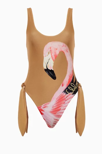 Flamingo One-piece Swimsuit