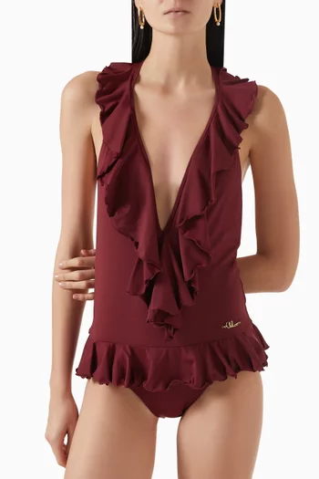 Ruffle One-piece Swimsuit