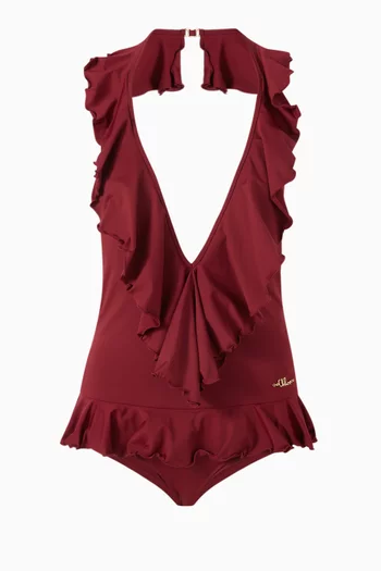Ruffle One-piece Swimsuit