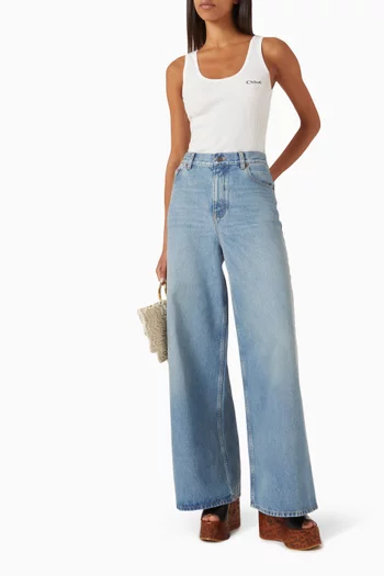 Logo Wide-leg Jeans
