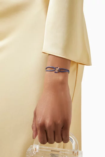 Retro Diamond Initial 'Z' Bracelet in 18kt Rose Gold